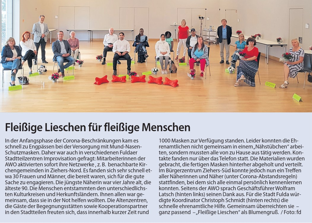 Nähprojekt Fleissige lieschen 14.07.2020