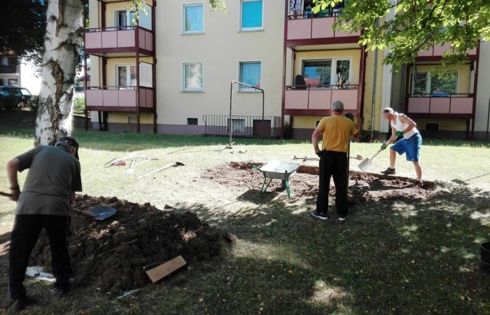 Anfang der Bauarbeiten - Juli 2018